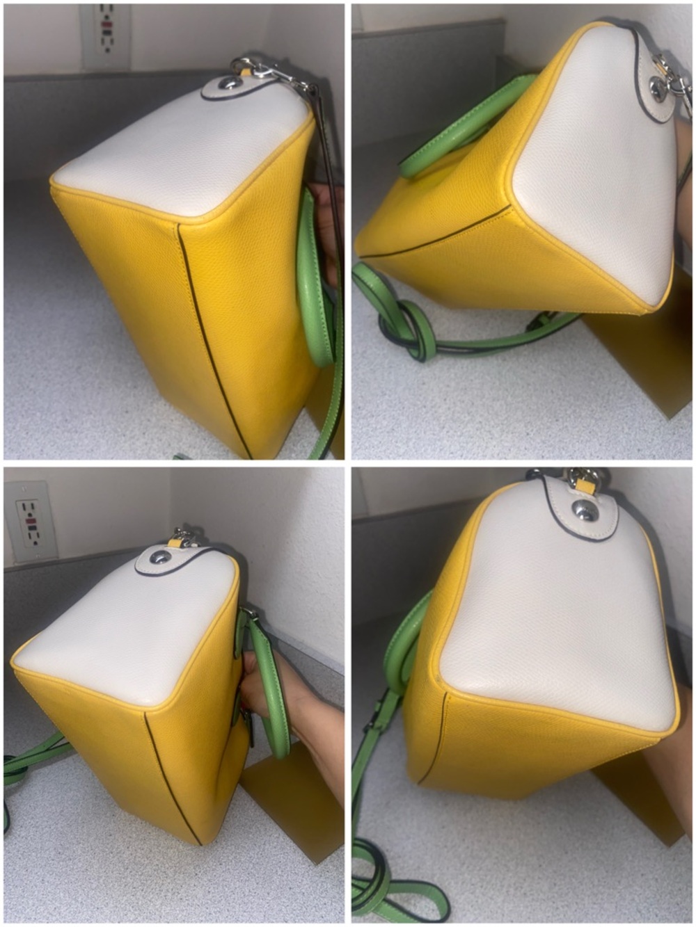 Coach Colorblock Canary/Multi Soft Wallet/Mini Bennett Satchel EUC - Picture 11 of 14